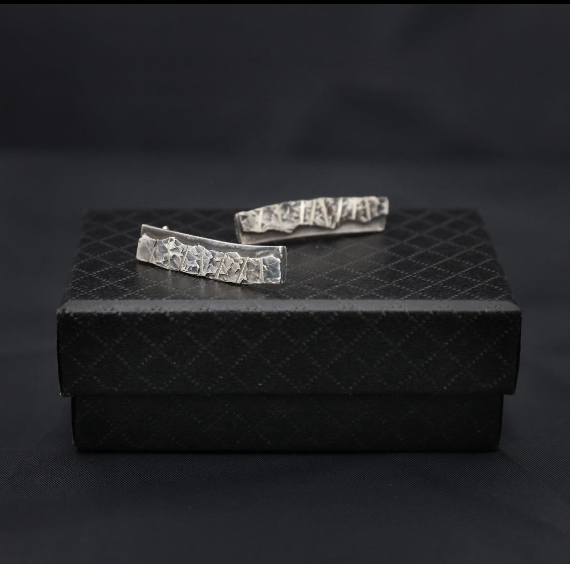 Abstract layered drop earrings