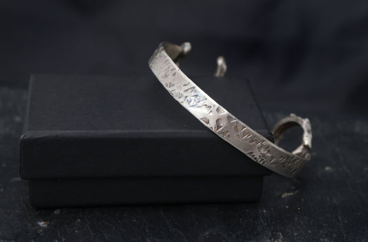 Part Sand Casted Cuff Bracelet