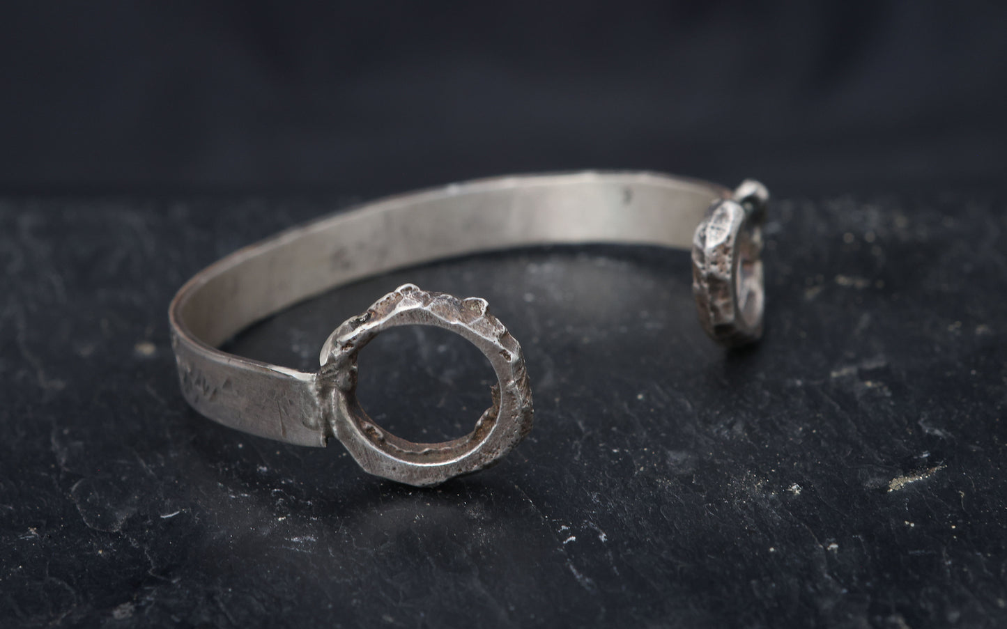 Part Sand Casted Cuff Bracelet