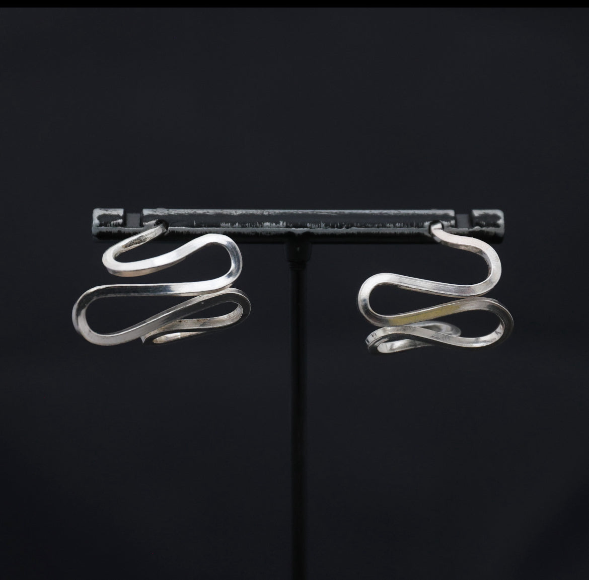 Organic hoop earrings