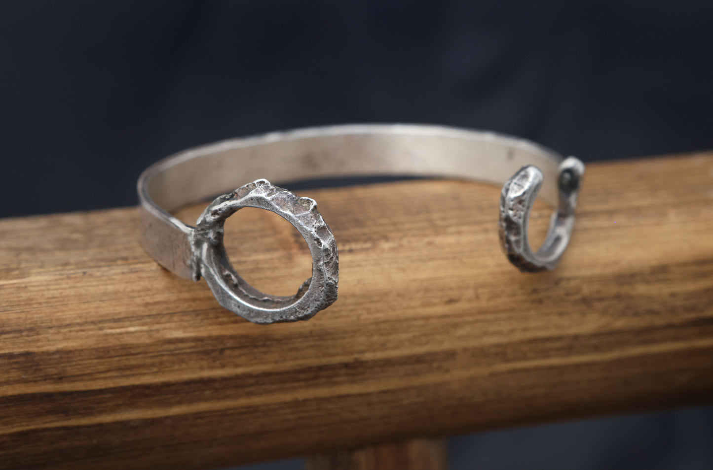 Part Sand Casted Cuff Bracelet
