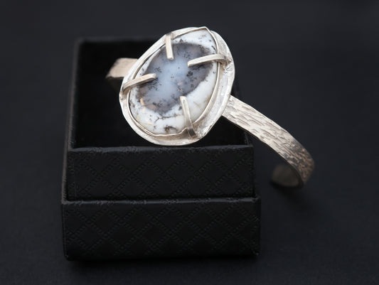 Dendritic Opal Cuff Bracelet