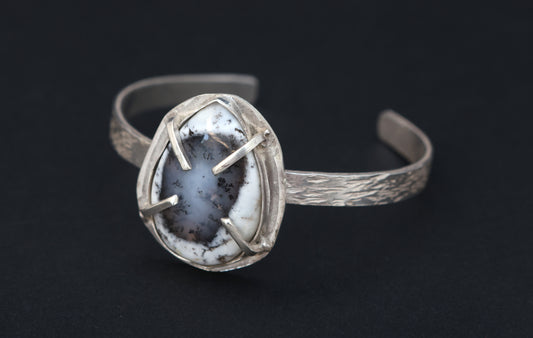 Dendritic Opal Cuff Bracelet